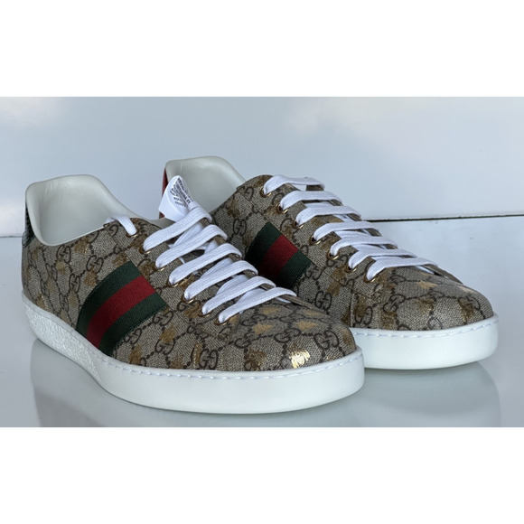 Gucci Men’s GG Supreme Canvas Web Sneakers Beige 13.5 US (Gucci 13) 548950 NIB